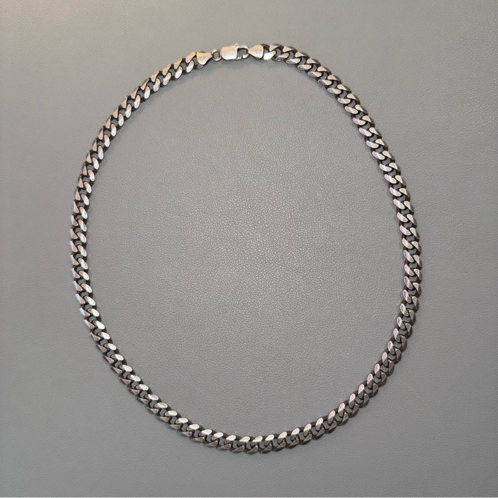 22.25” Cuban Link 925 sterling silver necklace